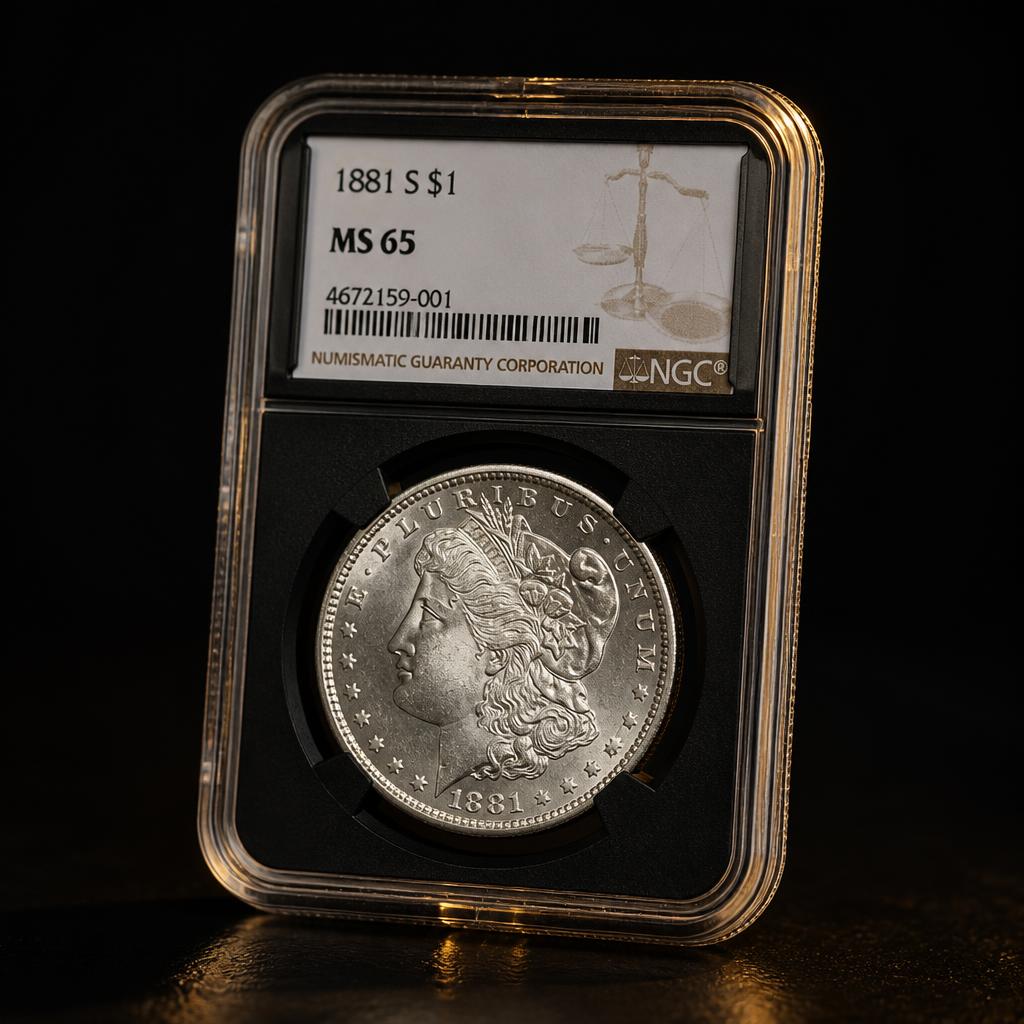 1881-S Morgan · NGC MS65